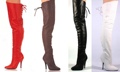 Lace Up Thigh High Boots