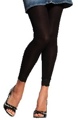 Knit Footless Tights with Lace Trim - 1 Package of 6 Red