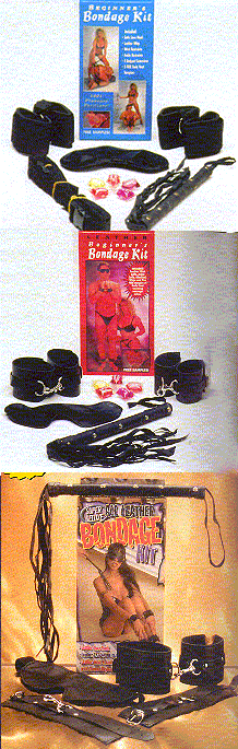 Deluxe leather bondage kit