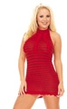Striped Halter Mini Dress with Ruffles - lightweight 