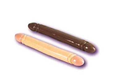 12 inch ivory smooth double dildo