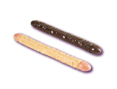 18 inch ivory smooth double dildo