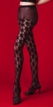 Lycra Sheer Zig Zag Design Pantyhose 