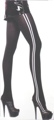 Opaque Tights with Side Stripes 