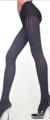 Ribbed Pinstripe Tights : Closeout 