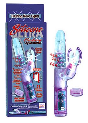 Silicone Ultra Flashing Crystal Bunny