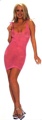 Lurex Metallic Thread Mini Dress with Tie Shoulders : Closeout Purple
