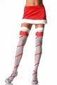 Lycra Sheer Woven Bow & Spiral Stockings
