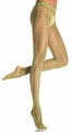Seamless Warning Net Pantyhose  Black