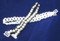 Pearlescent Beaded Bra Straps - 1 Package of 12 pair 