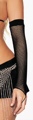 Fishnet Arm Warmers  Light Blue