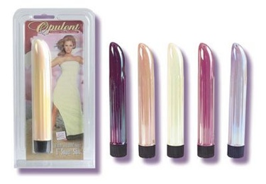 Opulent 6 inch super-slim vibrator -Abalone