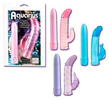 Aquarius Hydro Vibrator with Sleeve - Purple