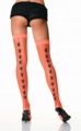 Fishnet Stockings with Spider Charm Backseam