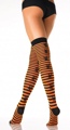 Striped Stockings with Rubber Spider Back Seam  