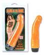 Glow in the Dark Vibrating Jelly Dildo-Orange