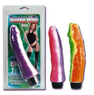 Funky 7.5 inch Pink/Purple Jelly vibrator
