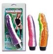 Funky 8 inch Orange/Green Jelly vibrator