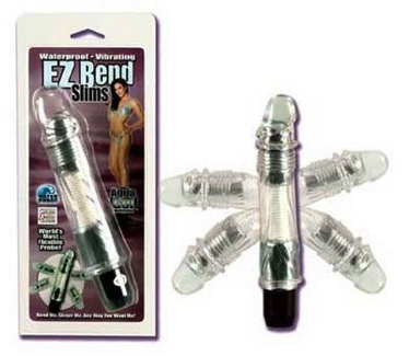 EZ Bend Slim Ribbed Penis Vibrator