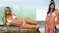 2 PC Triangle Bikini Swim Suit with Polka Dot Pattern Large