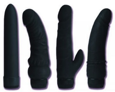 Black Velvet 6.25 inch Veined dildo