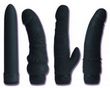 Black Velvet 6.5 Inch Curved Dildo