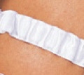 Satin Money Garter Black