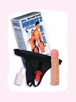 ultra harness with  8 inch dildo