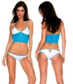 2 Piece Cami Set with Crochet Accented Top 