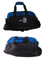 Two Tone Duffel Bag with Side Mesh Pockets Black