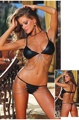 2 Piece Bikini Set with Draped Chain Accents - Closeout Large