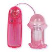 Mushroom Vibrating Butt Plug - Pink