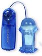 Mushroom Vibrating Butt Plug - Blue