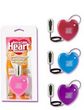 Vibrating Retractable Heart Massager - Pink