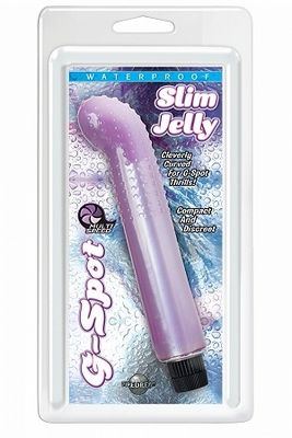 Slim Jelly Waterproof G Spot Vibe - Purple