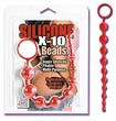 Silicone X-10 Beads Red