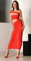 One Shoulder Long Gown with Side Cutouts 