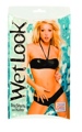 2 Piece Wet Look Bra and Boyshort Set 
