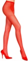 Bee Hive Hexagon Knit Pantyhose Red