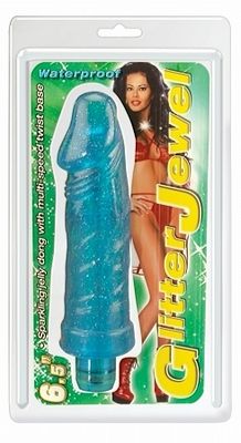 Glitter Jewel Waterproof Vib 6.5 inch Blue
