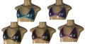 Junior Stretch Metallic Animal Print Bra Tops - 1 package of 12 Bras Large