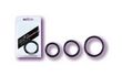 Black Rubber Cock Ring - 3 pc Set