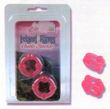 Silicone Island Double Stacker Rings -Pink