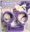 Japanese Silk Rope Ankle Cuffs - Purple