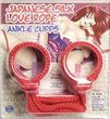 Japanese Silk Rope Ankle Cuffs - Red