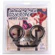 Japanese Silk Love Rope Wrist Cuffs, Black