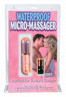 Waterproof Micro Mini Massager - Clear