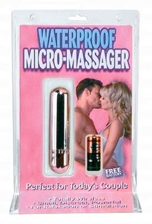 Waterproof Micro Mini Massager - Silver