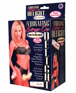Glow in the Dark Vibrating Strap-On