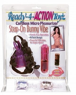 IAT Strap on Bunny vibrator Purple